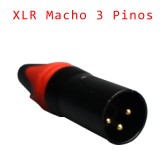Conector XLR Macho 3 Pinos