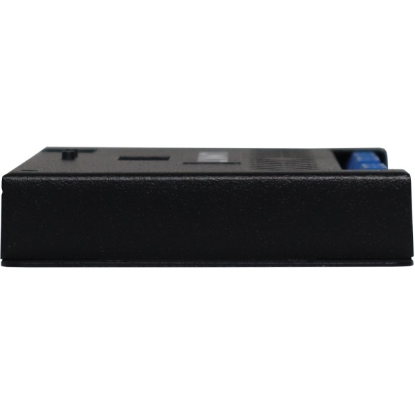 Vista lateral direita do Driver de LED RDM 12 Canais