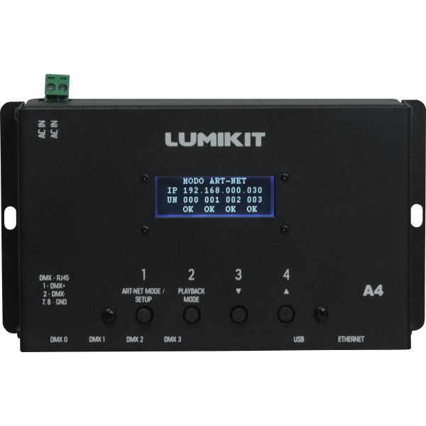 Vista de cima da Interface Lumikit A4