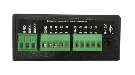 PixelBOX, vista frontal