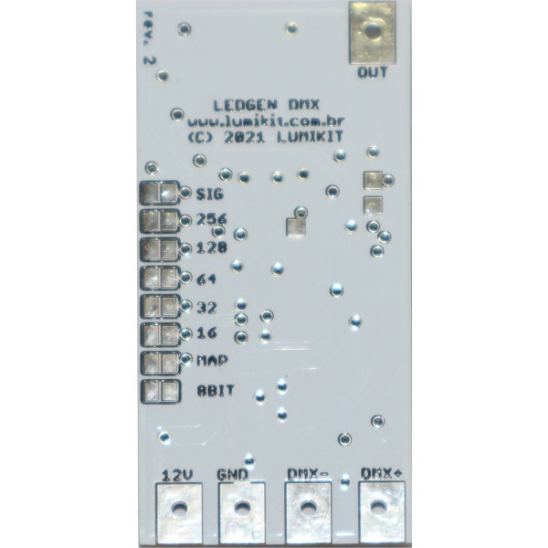 Vista da parte de baixo (verso) do LEDGEN SMD 1 Saída