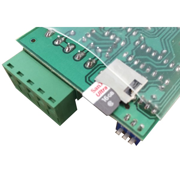 Conector do Cartão MicroSD da Placa Player DMX