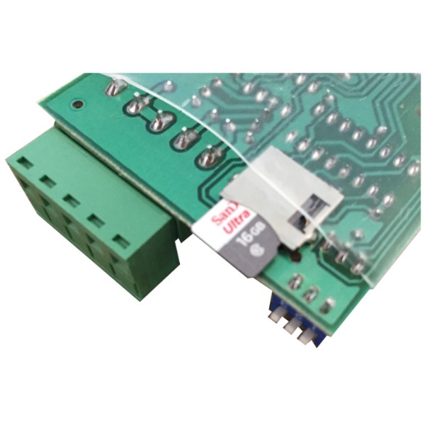 Vista de baixo da Placa Player DMX 1 Universo