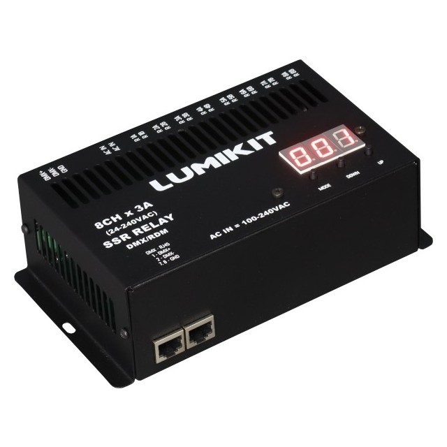 Lumikit Módulo Chaveador SSR 8 Saídas DMX RDM