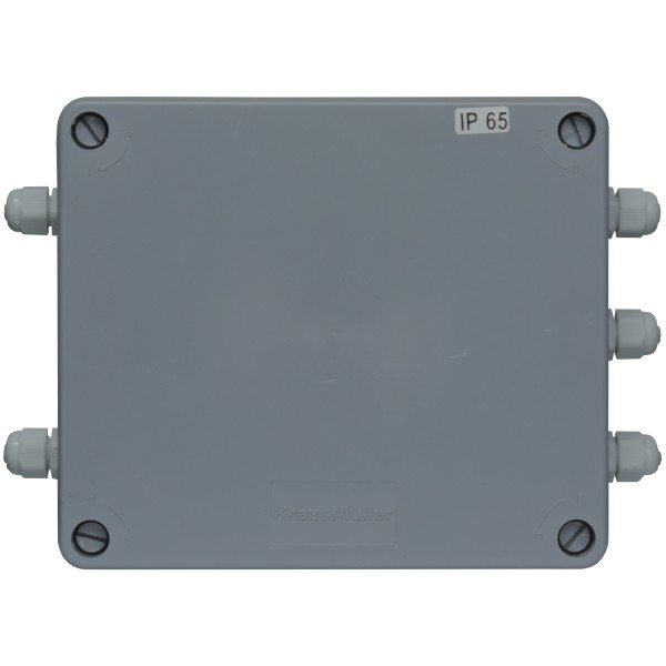 Vista superior frontal do Splitter DMX 3 Saídas Outdoor 110/220V