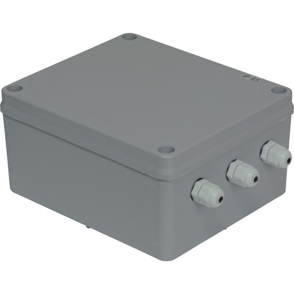 Vista superior frontal do Splitter DMX 3 Saídas Outdoor 110/220V